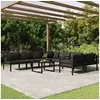 Image de Salon de Jardin 9 pcs avec Coussins Mobilier de Patio Ensemble de Meubles de Terrasse Mobilier d'Extérieur Aluminium 3107821