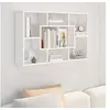 Image de Etagère murale blanc 85x16x52,5 cm bois d ingénierie