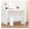 Image de Tabouret de toilette Blanc 70x35x45 cm Bois d ingénierie