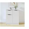 Image de Buffet Blanc 60x30x70 cm Bois d ingénierie