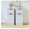 Image de Buffets 2 pcs blanc 30x30x70 cm bois d'ingénierie811116