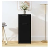 Image de Buffet noir 30x30x70 cm bois d ingénierie