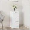 Image de Buffet Blanc 30x30x70 cm Bois d ingénierie