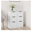 Image de Buffets 2 pcs blanc 30x30x70 cm bois d'ingénierie811152