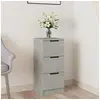 Image de Buffet Gris béton 30x30x70 cm Bois d ingénierie