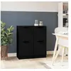 Image de Buffets 2 pcs noir 30x30x70 cm bois d'ingénierie811172