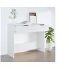 Image de Table console Blanc 90x36x75 cm Bois d ingénierie