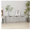 Image de Meuble TV Gris béton 102x35x36,5 cm Bois d ingénierie
