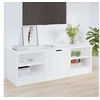 Image de Meuble TV Blanc 102x35,5x36,5 cm Bois d'ingénierie811367