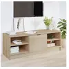 Image de Meuble TV Centre de Divertissement Armoire Stéréo Meuble de Rangement Salle de Séjour Intérieur Chêne Sonoma 102x35x36,5 cm Bois d'Ingénierie