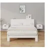 Image de Tables de chevet murales 2 pcs blanc 34x30x20 cm