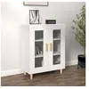Image de Buffet blanc 69,5x34x90 cm bois d ingénierie