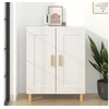 Image de Buffet Blanc 69,5x34x90 cm Bois d ingénierie