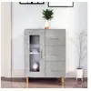 Image de Buffet gris béton 69,5x34x90 cm bois d ingénierie