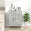 Image de Buffet Gris béton 69,5x34x90 cm Bois d'ingénierie812226