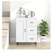 Image de Buffet Blanc 69,5x34x90 cm Bois d ingénierie