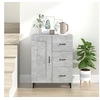 Image de Buffet Gris béton 69,5x34x90 cm Bois d ingénierie