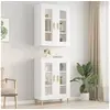 Image de Armoire murale suspendue Blanc 69,5x34x90 cm