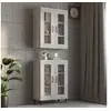Image de Armoire murale suspendue Gris béton 69,5x34x90 cm