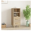 Image de Buffet Armoire Latérale Meuble de Rangement Organisateur de Maison Salon Salle de Séjour Intérieur Chêne Sonoma 34,5x34x90 cm Bois d'Ingénierie