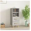 Image de Buffet Gris béton 34,5x34x90 cm Bois d ingénierie