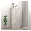 Image de Wandkast 34,5x34x90 cm bewerkt hout betongrijs812433
