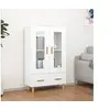 Image de Buffet Armoire de Rangement Organisateur de Maison Armoire de Salon Meuble de Salle de Séjour Intérieur Blanc 70x31x115 cm Bois d'Ingénierie