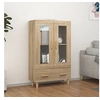 Image de Buffet Armoire de Rangement Organisateur de Maison Meuble de Salle de Séjour Intérieur Chêne Sonoma 70x31x115 cm Bois d'Ingénierie 812549