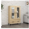 Image de Buffet Armoire Latérale Meuble de Rangement Armoire de Rangement Salon Salle de Séjour Intérieur Chêne Sonoma 70x31x115 cm Bois d'Ingénierie