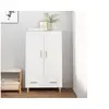 Image de Buffet haut Blanc 70x31x115 cm Bois d ingénierie