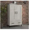 Image de Buffet haut Gris béton 70x31x115 cm Bois d'ingénierie812577
