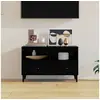 Image de Meuble TV Noir 80x36x50 cm Bois d ingénierie