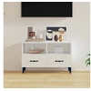 Image de Meuble TV Blanc brillant 80x36x50 cm Bois d'ingénierie812597
