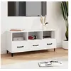 Image de Meuble TV Blanc 102x35x50 cm Bois d'ingénierie812609