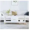 Image de Table basse blanc 102x50x40 cm bois d ingénierie
