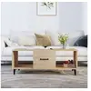 Image de Table basse Chêne sonoma 102x50x40 cm Bois d ingénierie