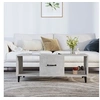 Image de Table basse Gris béton 102x50x40 cm Bois d'ingénierie812703