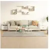 Image de Tables basses 2 pcs blanc 50x50x40 cm bois d'ingénierie812709