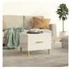 Image de Table basse Blanc brillant 50x50x40 cm Bois d'ingénierie812720
