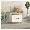 Image de Table basse avec pieds en métal Blanc 50x50x40 cm812726