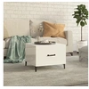 Image de Table basse avec pieds en métal Blanc brillant 50x50x40 cm812738
