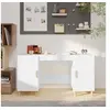 Image de Bureau Blanc 140x50x75 cm Bois d'ingénierie