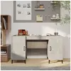 Image de Bureau Gris béton 140x50x75 cm Bois d'ingénierie