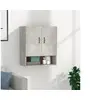 Image de Armoire murale Gris béton 60x31x70 cm Bois d ingénierie