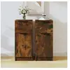 Image de Buffets 2 pcs Chêne fumé 30x30x70 cm Bois d ingénierie