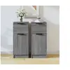 Image de Buffets 2 pcs Sonoma gris 30x30x70 cm Bois d ingénierie