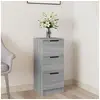 Image de Buffet Sonoma gris 30x30x70 cm Bois d ingénierie