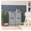 Image de Buffets 2 pcs Sonoma gris 30x30x70 cm Bois d ingénierie