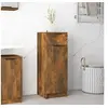 Image de Armoire de bain Chêne fumé 32x34x90 cm Bois d ingénierie