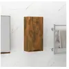 Image de Armoire de salle de bain murale Chêne fumé 32x20x67 cm
